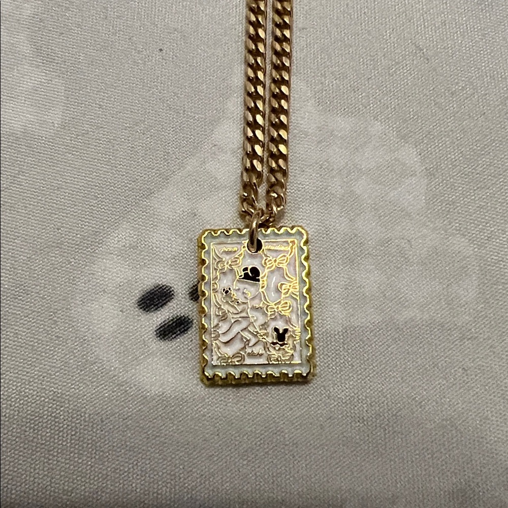 Gold Coquette Disney Necklace